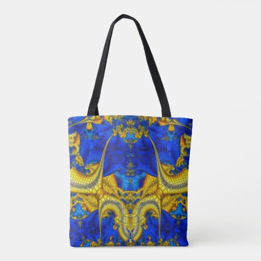 Serpentine Sapphire Blue Avatar Canvas tas (Achterkant)