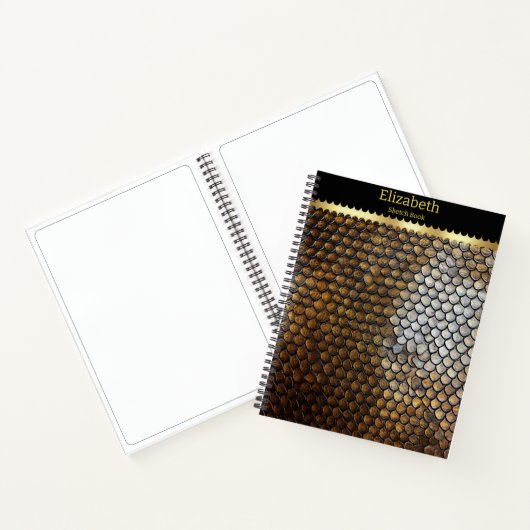Serpentine schalen 'prachtige lichte textuur notitieboek (Binnen)