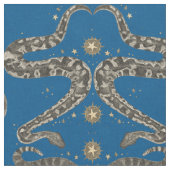 serpents célestes tissu bleu (Fermer)