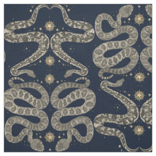 serpents célestes tissu indigo