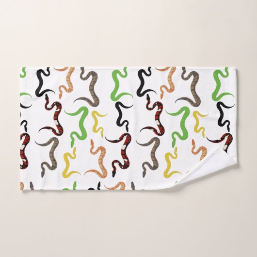 Serpents colorés Python Reptile Motif (Serviette à main)