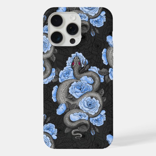Serpents et roses bleus (Verso)