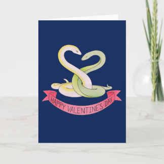 Serpents serrés Carte de voeux Saint-Valentin