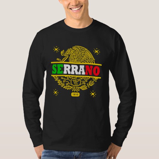 SERRANO MEXICO GOLD T-SHIRT (Voorkant)