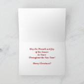 Serre de Noël neige - Joyeuse carte de Noël (Intérieur)