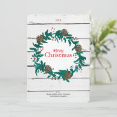 Serre de Noël traditionnelle avec carte Pinecones (Debout devant)