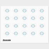 Serre de Paix Bleue avec Stickers Doses (Feuille)
