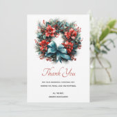 Serre de pin avec Merci de Noël Holly (Debout devant)