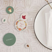 Serre et Mariage de automne Confetti