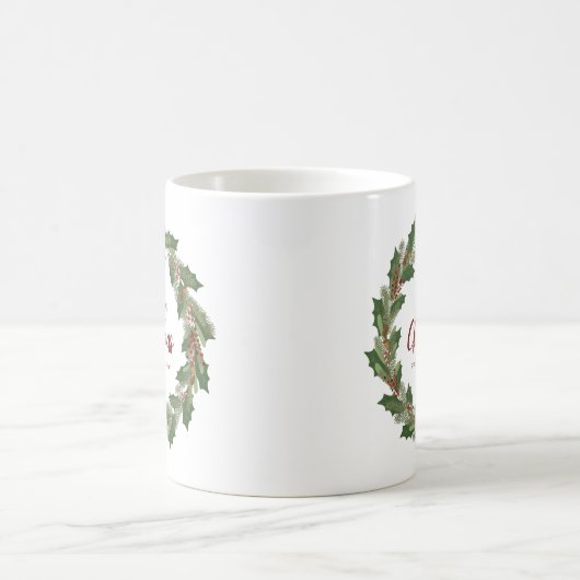 Serre et script de fête | Joyeuse Mug de Noël (Centre)