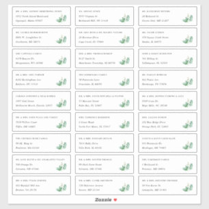 Serre   Étiquettes de adresse individuels