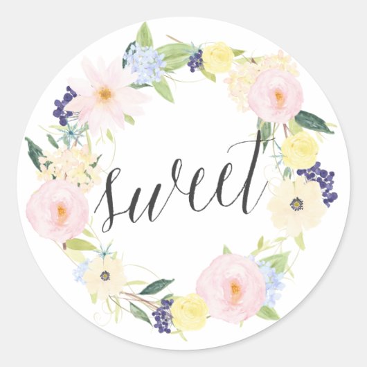 Serre florale Pastel Spring | Stickers doux (Devant)