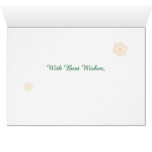 Serre Holly de Noël à personnaliser, Snowflakes (Intérieur Horizontal (Bas))