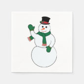 Serrer des serviettes en papier Snowman (Devant)