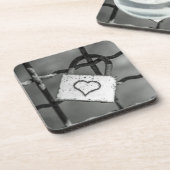 Serrure d'amour dans des dessous de verre en (Côté gauche)