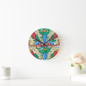 Serrure - Fenêtre de verre Horloge murale (Maison)