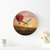 Serrure romantique Sunset Hot Air Ballotte Horloge (Maison)