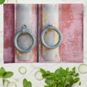 Serrures roses Serviettes de cuisine (Plié)