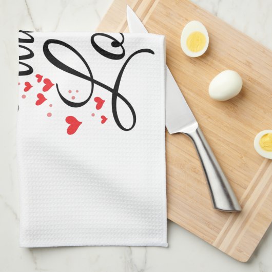 Serti Avec L'Amour Serviette De Cuisine (Quart Plié)