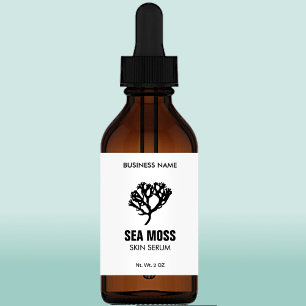 Sérum de mousse de mer Étiquettes