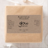 Sérum minimaliste manuscrit stylisé Étiquettes (En situation)