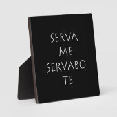 Serva me servabo de fotoplaat (Voorkant)