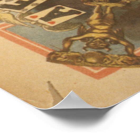 Servais Le Roy Magicia Illusion VAUDEVILLE Poster (Hoek)