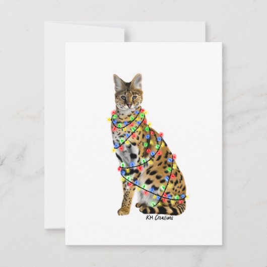 Serval - carte de vacances (Devant)