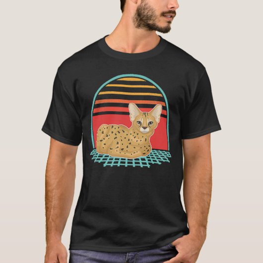 Serval Cat  Sogga meme T-shirt (Voorkant)