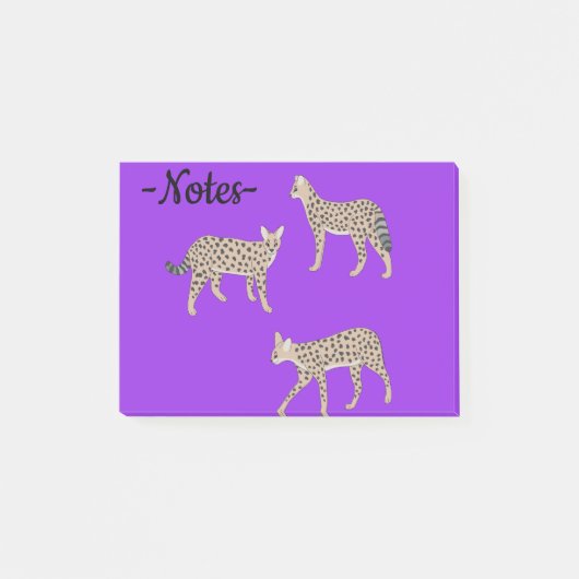 Serval Cats Post-it® Notes (Voorkant)