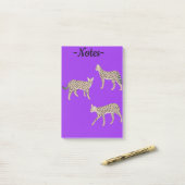 Serval katten post-it® notes (Op bureau)