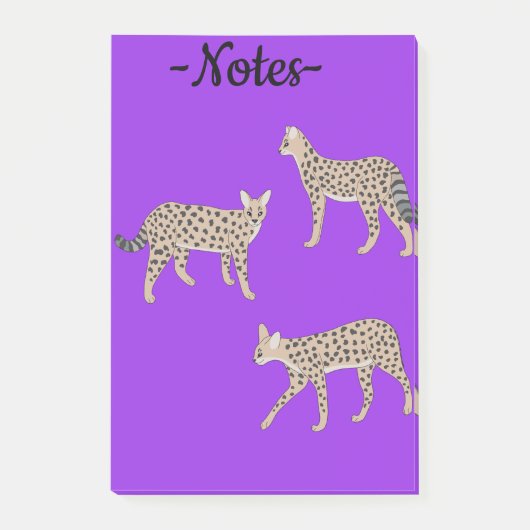 Serval katten post-it® notes (Voorkant)