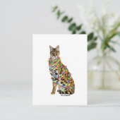 Serval - kerstkaart (Staand voorkant)