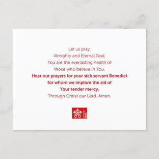 Servant Benedict Briefkaart