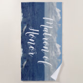 Servante d'honneur Serviette de plage Ocean Waves (Devant)