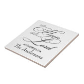 Serve the Lord gepersonaliseerd Tegeltje (Zijkant)