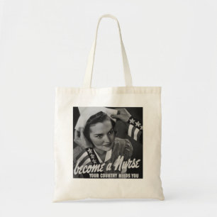 Serve Your Country Word een verpleegster Tote Bag