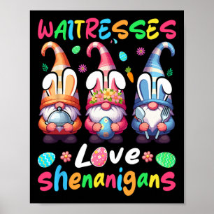 Serveersters kostuum Shenanigans houden van drie k Poster