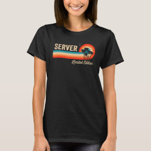 Server Birthday Retro  Mannen Vader vrouwen T-shirt