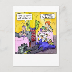 Server neer! briefkaart