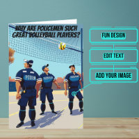 Serveren en beschermen Grappige Politie Verjaardag