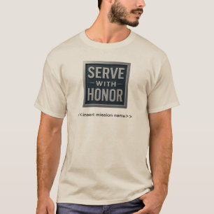 Serveren met Honor™ (LDS-missienaam) Mannen T-shirt