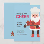 Serveren van wat Cheer Santa bakken peperkoek Kaart (Voorkant / Achterkant)