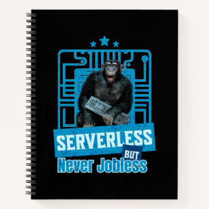 Serverloze Grappige Apen Ontwikkelaar Humor Notitieboek