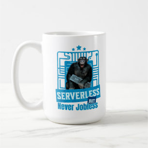 Serverloze Grappige Apen Ontwikkelaarshumor Koffiemok