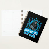 Serverloze Grappige Apen Ontwikkelaarshumor Planner (Display)