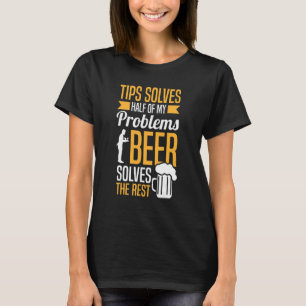 Servertips voor restaurants met banger Waiters T-shirt