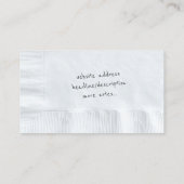 servet achtergrond Visitekaartje (Achterkant)