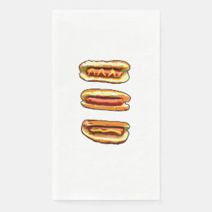 servet met hotdog