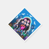 Servet voor Halloween feest Monsters (Hoek)